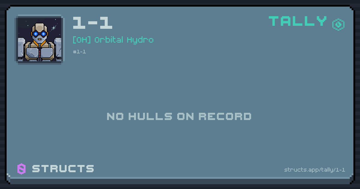 1-1 has no recorded kills yet.