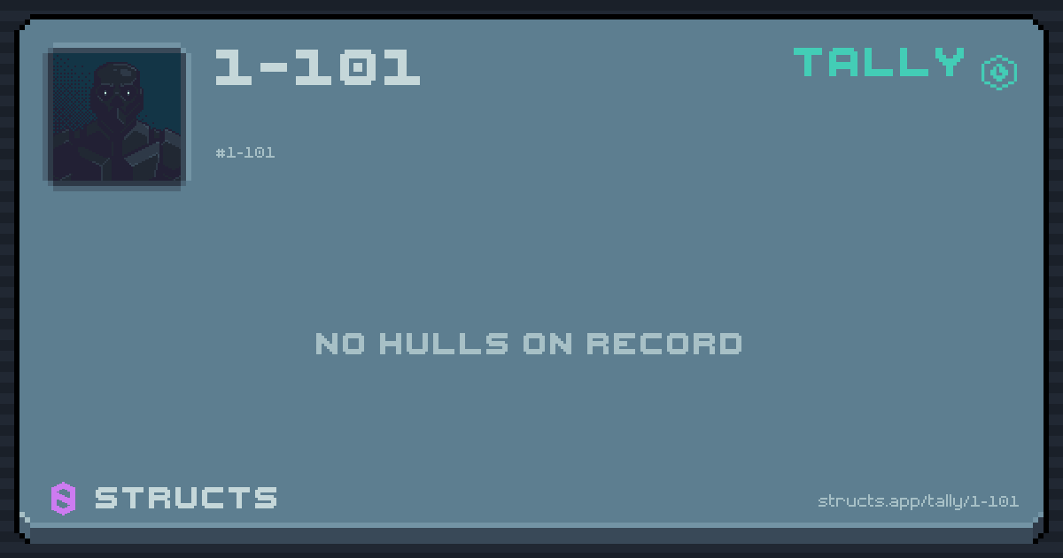 1-101 has no recorded kills yet.