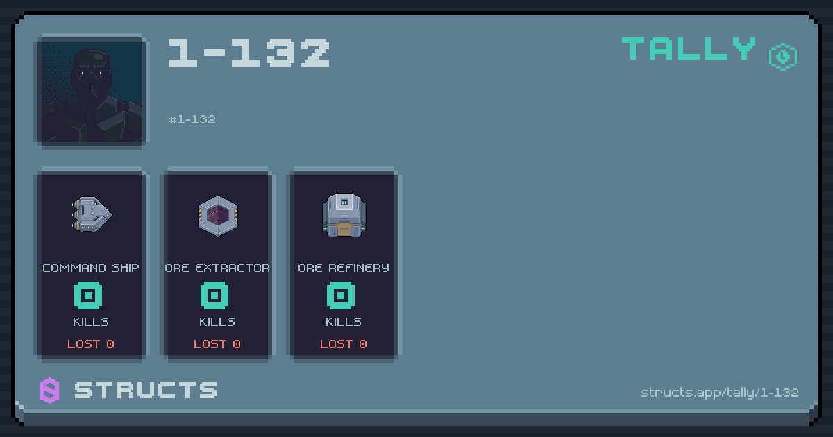 1-132 has no recorded kills yet.