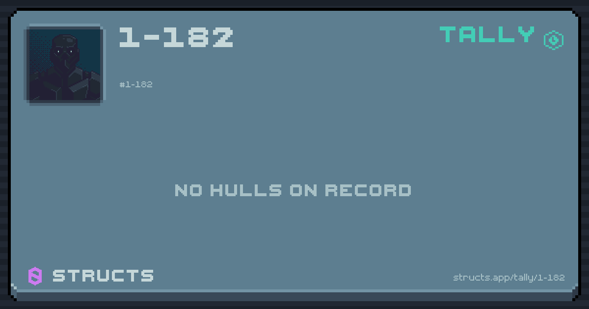 1-182 has no recorded kills yet.