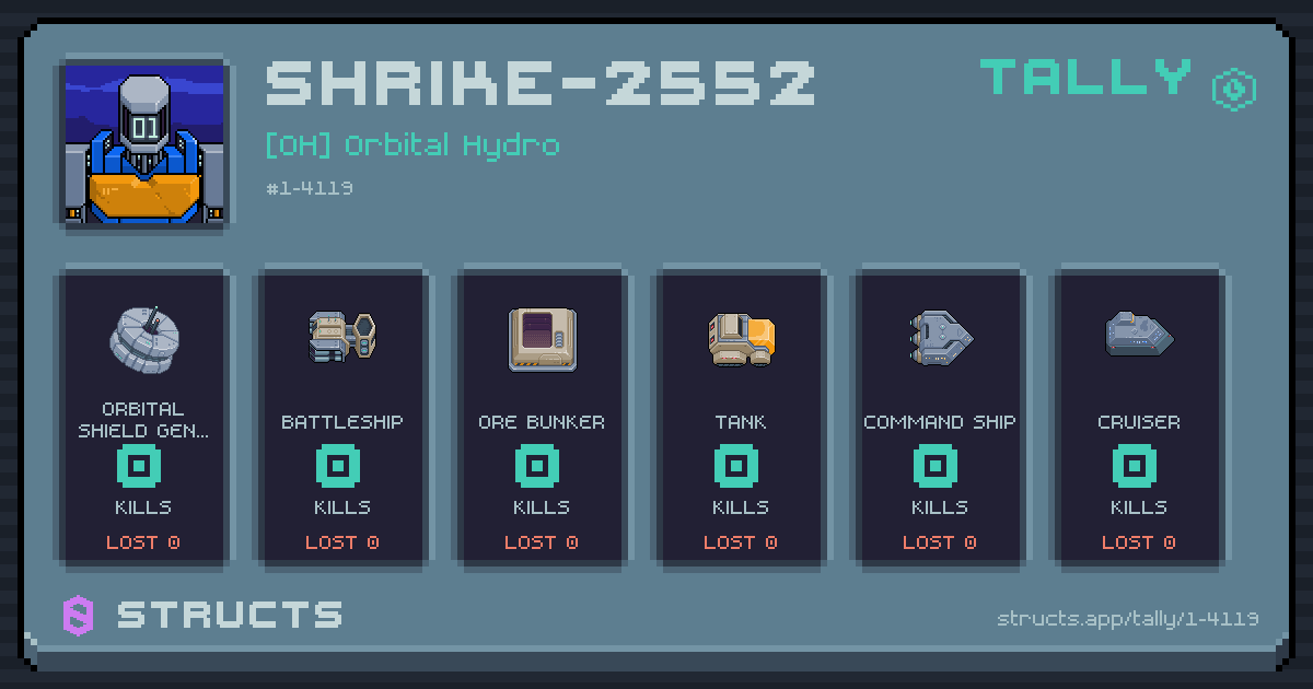SHRIKE-2552 has no recorded kills yet.