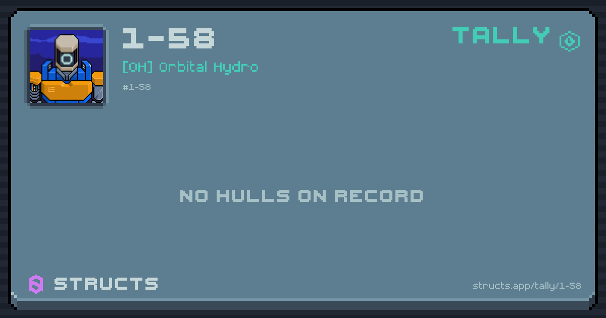 1-58 has no recorded kills yet.